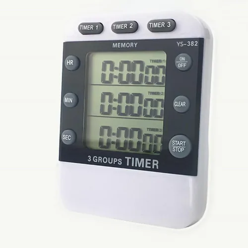 Miniatura 2 de Pantalla de línea, cronómetro digital, temporizador de cuenta regresiva con función de memoria, ligero, portátil, para deportes y cocina