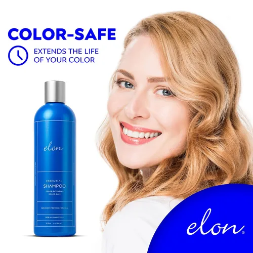 Miniatura 3 de Elon Set de champú y acondicionador sin sulfato (12 onzas) – Champú para cabello teñido para extender el color – Acondicionador para el cabello seco