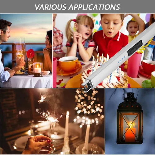 Miniatura 7 de MEIRUBY Encendedor eléctrico de velas, relleno de calcetín de Navidad, regalos para mujeres, mamá, hombres, esposa, hermana, recargable por USB