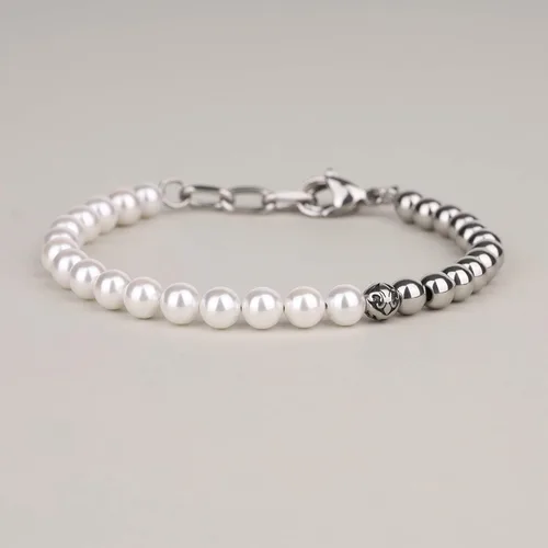 Miniatura 4 de GAVU Pulsera de perlas de concha de flor de lis para hombre