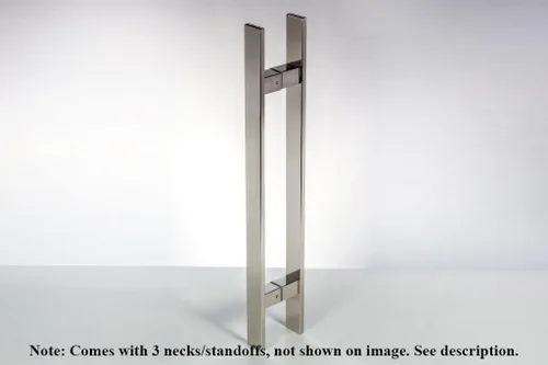 Miniatura 8 de Moderno y contemporáneo rectángulo cuadrado de forma plana, bar, escalera inoxidable - Manija de puerta de acero, regadera, vidrio, regadera vidrio
