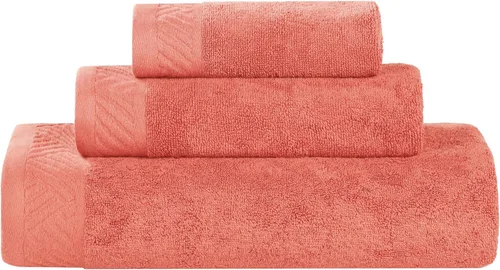 Miniatura 91 de Superior Juego de 6 toallas de 100% algodón egipcio de 500 GSM, 6 piezas, 2 caras, 2 manos, 2 toallas, ideal para baño, cocina o playa, de secado