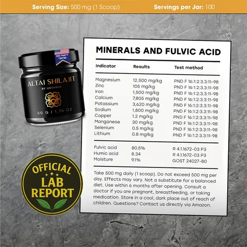 Miniatura 8 de Resina Altai Shilajit Shilajit pura de 1.76 onzas, Shilajit de grado dorado, suministro para 6 meses, para vitalidad y claridad mental, método