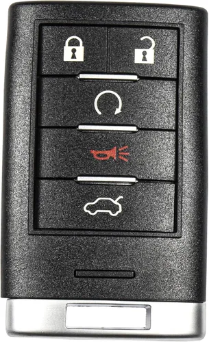 Miniatura 2 de HQRP Carcasa para llavero remoto sin llave con 5 botones compatible con Cadillac SRX 2010 2011 2012 2013 2014; XTS ATS 2013 2014