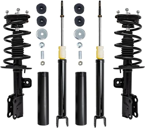 Miniatura 19 de Detroit Axle - Amortiguadores de puntales para Nissan Sentra 2007-2012 [Base S SL SR] Puntales delanteros completos con amortiguadores traseros