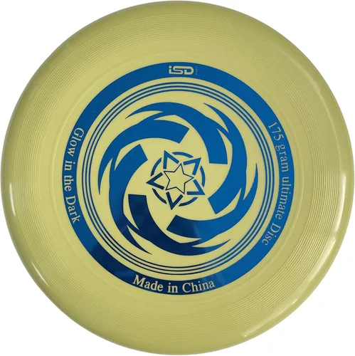 Miniatura 9 de Disco frisbee de agarre suave que brilla en la oscuridad de 6.17 oz, disco deportivo de 10.5 pulgadas, ideal para patio trasero, parque, playa