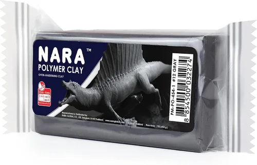 Miniatura 10 de NARA Arcilla de polímero para hornear, 1 color, 1 bloque, 16.01 oz (1 libra) (negro)