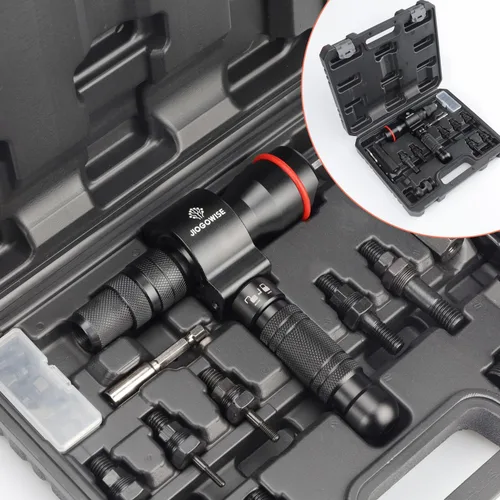 Miniatura 2 de Adaptador de pistola de remache inalámbrico y adaptador de tuerca de remache 2 en 1, kit de accesorios para herramientas de taladro eléctrico