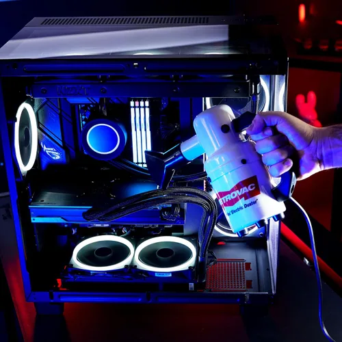 Miniatura 5 de DataVac Plumero para computadora y limpiador, soplador de polvo electrónico y superpoderoso, ecológico