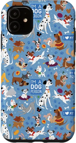 Miniatura 8 de Disney Funda azul para iPhone 17 con texto en inglés "Dogs I'm a Dogperson