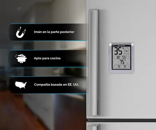 Miniatura 5 de 00613 Monitor de humedad con termómetro interior, higrómetro digital e indicador de humedad