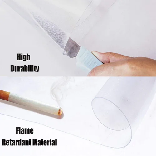 Miniatura 4 de Tapete para silla de oficina para suelo de madera dura, 36 x 48 pulgadas, PVC transparente para silla de escritorio – Protector de suelo resistente