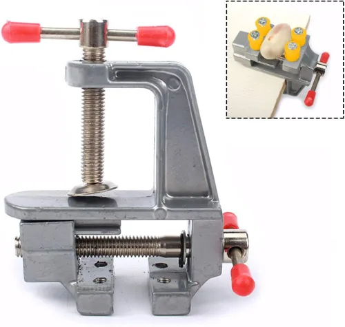 Miniatura 3 de Mini tornillo de banco pequeño abrazadera de mesa universal taladro prensa tornillo de prensa para bricolaje joyería reloj reparación nuclear
