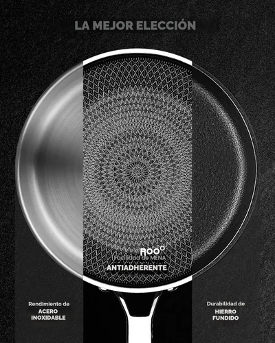 Miniatura 7 de Sartén wok con tapa, cerámica híbrida de 13 pulgadas, woks y sartenes para saltear de acero inoxidable de tres capas, antiadherente, no tóxico