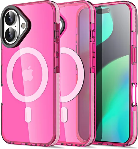 Miniatura 11 de AICase Funda protectora para iPhone 16 compatible con iPhone 16, delgada, ligera, transparente [no amarillenta] Diseño vibrante