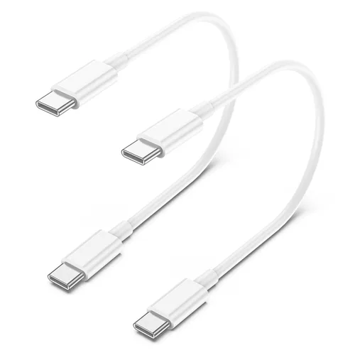 Miniatura 11 de Paquete de 2 cables de carga USB C a USB C de 3 pies y 60 W, cable de carga rápida tipo C a tipo C, para iPhone 16 E/17/Air/15/Pro/Plus/Pro Max