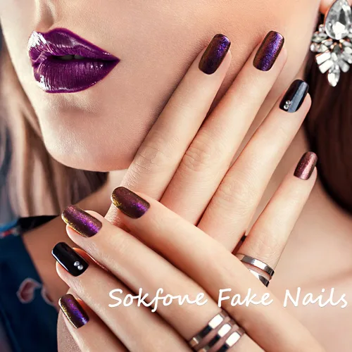 Miniatura 7 de Lindas uñas a presión de flores, color blanco leche, cuadradas, flores pequeñas, acrílicas, primavera/verano, puntas florales, uñas artificiales