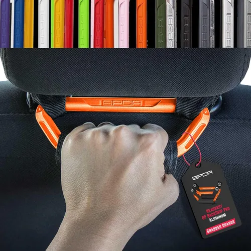 Miniatura 17 de GPCA GP BackGrip Pro - Manija para reposacabezas de automóviles, Jeeps, camiones y más, asas de agarre para asiento trasero y empuñaduras, Gris