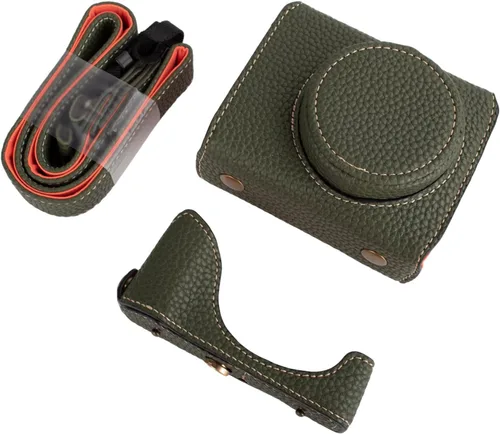 Miniatura 13 de Rieibi G7 X G7X II G7X III - Funda de piel vintage para cámara réflex digital Canon PowerShot G7X G7X Mark II G7X Mark III, funda protectora