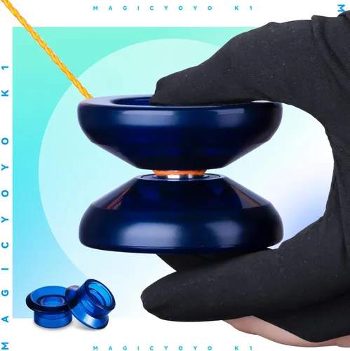 Miniatura 3 de Paquete de 3 yoyos para principiantes para niños, MAGICYOYO K1-Plus Responsive Yo Yos + 3 guantes de yoyo, 3 bolsas de yoyo, 18 cuerdas, todo en una