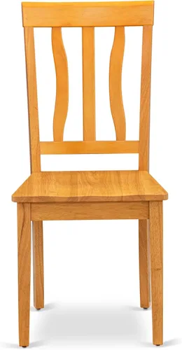 Miniatura 6 de East West Furniture CAAN5-OAK-W - Juego de mesa de comedor moderno de 5 piezas, incluye una mesa rectangular de madera y 4 sillas de comedor, 36 x