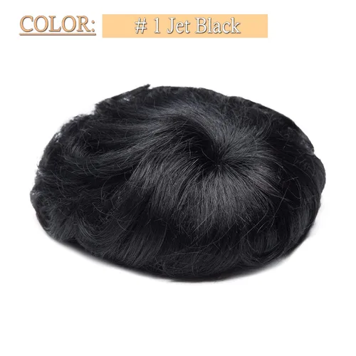 Miniatura 2 de SEGO Men's Toupee Human Hair Topper for Women With Short Hair 150% Density 16x19cm Mono Base 100% Human Hair 4 Inch Short Curly Hairpiece