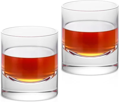 Miniatura 15 de KAMMAK Juego de 2 vasos de whisky, 7.05 onzas, vasos Old Fashioned para whisky escocés, cócteles, ron, vodka en bar y regalos de fiesta