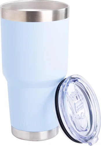 Miniatura 14 de NORDAY Vaso con tapa, 30 onzas, vaso aislado de coral, vasos de acero inoxidable, doble pared aislada al vacío, taza de café de viaje