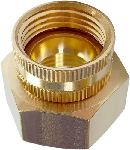 Miniatura 7 de Uenede Conector giratorio reductor de manguera de jardín de latón de 3/4 "GHT a 3/4 "NPT roscado doble hembra reductor adaptador de conversión