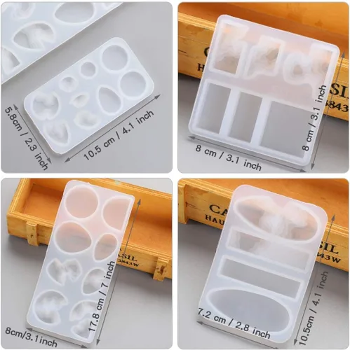Miniatura 4 de 4 moldes para colgantes de resina isla, moldes de silicona oceánica para resina epoxi, moldes de resina de joyería para aretes, collares