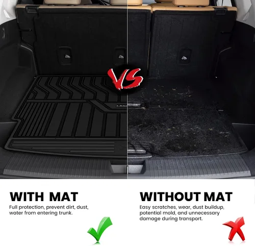 Miniatura 3 de LASFIT Alfombrillas de carga para Kia K4 2025, TPE para todo tipo de clima, ajuste personalizado, tapetes de maletero de automóvil, forros de carga