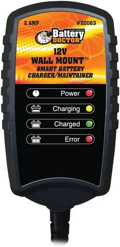 Miniatura 6 de WirthCo 20069 Cargador y mantenedor de batería inteligente certificado por CEC, Battery Doctor negro (12V, 1.25 Amp)