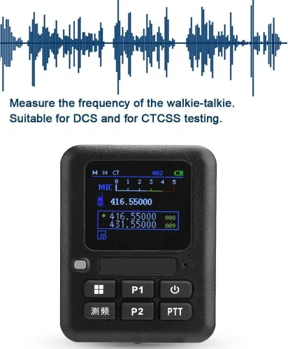 Miniatura 3 de Mini medidor de radiofrecuencia, contador de frecuencia portátil de mano, mini decodificador Walkie Talkies, contador de radiofrecuencia portátil