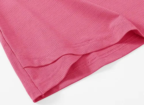 Miniatura 121 de Gopune Polo de golf con cuello en V para mujer, sin cuello, manga corta, ligera, de secado rápido, camisetas de tenis para correr