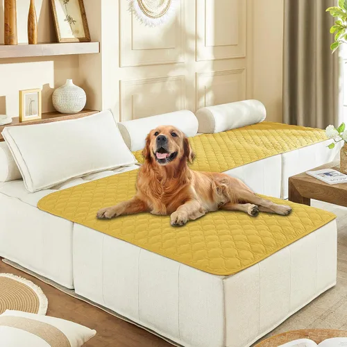 Miniatura 20 de gogobunny Manta 100% Impermeable de Doble Cara para Perros, Cubierta Suave para Cama de Mascotas, Reversible, Protege Muebles, Sillón, Sofá, Coche