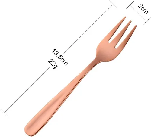 Miniatura 31 de Baikai - Juego de 12 tenedores para aperitivos, de acero inoxidable 18/10, con acabado de acero inoxidable, para cóctel, mini ensalada y fruta, 5.5