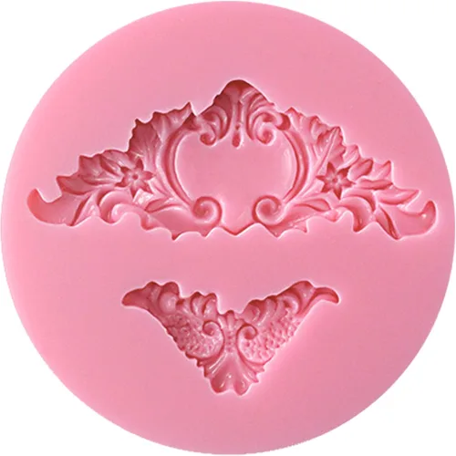 FUNSHOWCASE Curlicue - Molde de silicona con temática de encaje floral para decoración de cupcakes, pasta de azúcar, chocolate, fondant, resina,