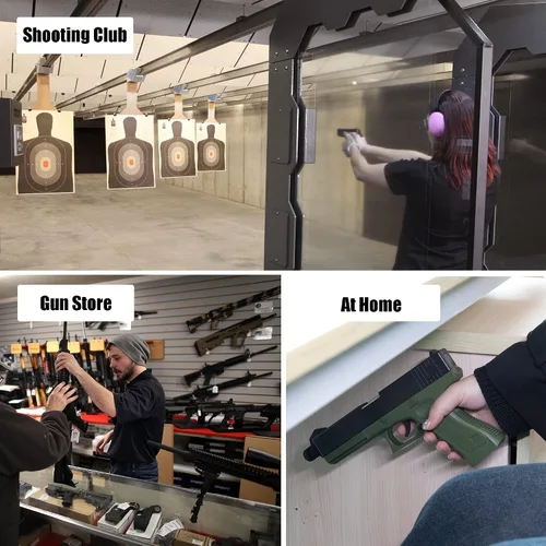 Miniatura 7 de TRIPLE DEER Pistola de barril de montaje múltiple para exhibición o almacenamiento oculto 45 grados