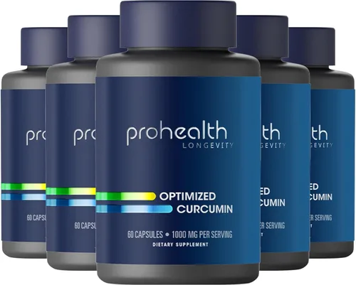 Miniatura 10 de ProHealth Suplemento de curcumina de cúrcuma: 285 veces más biodisponible, desarrollado por neurocientíficos. 1000 mg de extracto concentrado