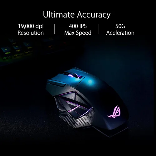 Miniatura 5 de ASUS ROG Strix Scope II 96 Teclado inalámbrico para juegos y ratón inalámbrico ROG Spatha X y funda ROG funda extendida