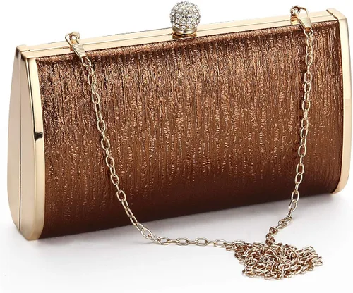 Bolsos de embrague de noche para mujer, marco de metal, bolso de noche, bolso de noche, bolso de boda, fiesta de graduación, cócteles nupciales