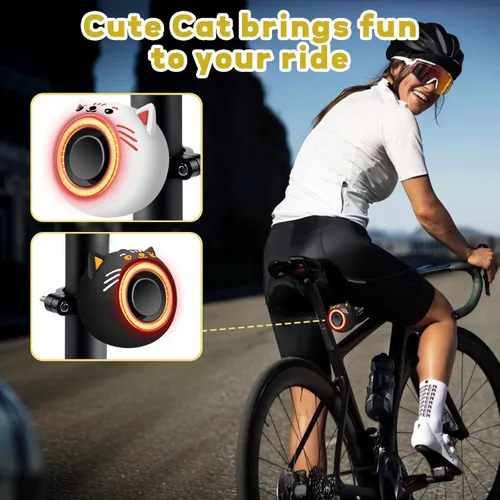 Miniatura 5 de NineLeaf Bicycle Tail Light Rechargeable,Bike Tail Light with Alarm and Remote,Bike Alarms for Ebikes,IP65,113dB Alarms, Level 7 Sensitivity, Auto