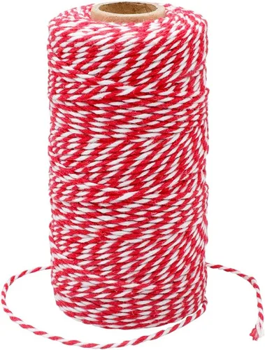 Miniatura 10 de G2PLUS Cuerda de algodón negro, 2 mm 656 pies de cuerda de algodón natural para panaderos, cuerda de embalaje para manualidades DIY, decoración