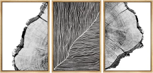 Miniatura 115 de SIGNWIN Lienzo enmarcado para pared, juego de arte abstracto de serenidad costera, ilustraciones abstractas junto al mar, arte moderno, decorativo