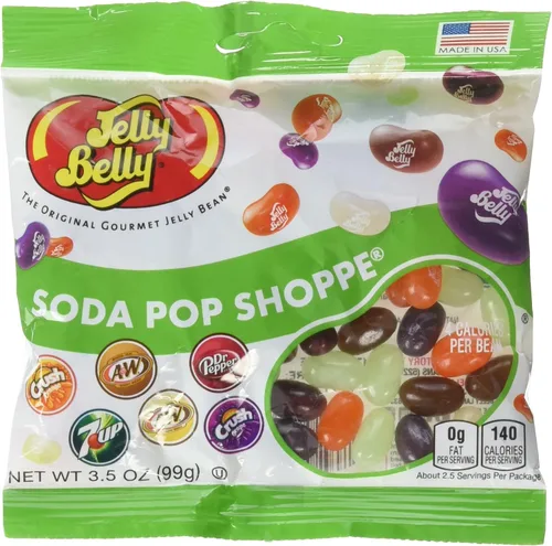 Jelly Belly 66834 Gomitas de gelatina, 3.5 onzas Jelly Belly® Soda Pop Shoppe® Gomitas de gelatina