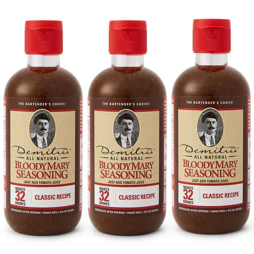 Miniatura 6 de Demitri's Bloody Mary Seasoning Chilies & Peppers – Spicy Bloody Mary Mix – Mezclador concentrado – Sabor intenso – Perfecto para fiestas de brunch
