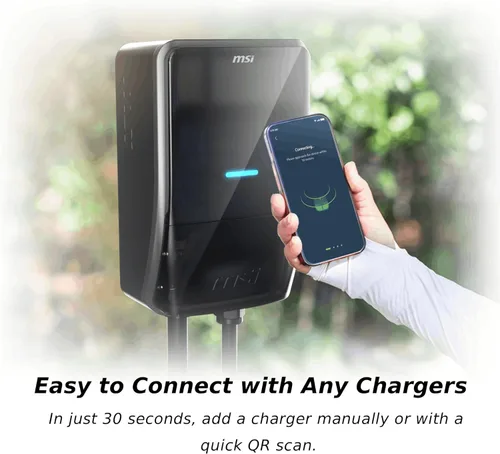 Miniatura 9 de MSI EV Life Type 1 (J1772) NEMA 14-50, cargador de nivel 2, 240V, 40A, 9.6KW, clasificación IP55, resistente al agua y al polvo, IK08 resistente a