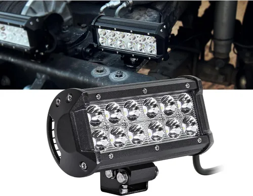 Miniatura 11 de Faro delantero de 4" LAMPHUS Cruizer de 18W, LED CREE para auto y motocicleta, 4", Inundación