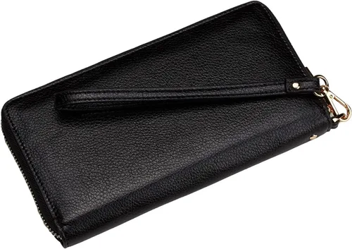 Miniatura 5 de Chelmon - Monedero para mujer de cuero genuino con bloqueo de señal RFID, para tarjetas de crédito
