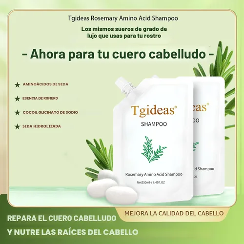 Miniatura 3 de Tgideas Champú de aminoácidos de biotina de romero, champú para el crecimiento del cabello para mujeres y hombres, pérdida de cabello adelgazante